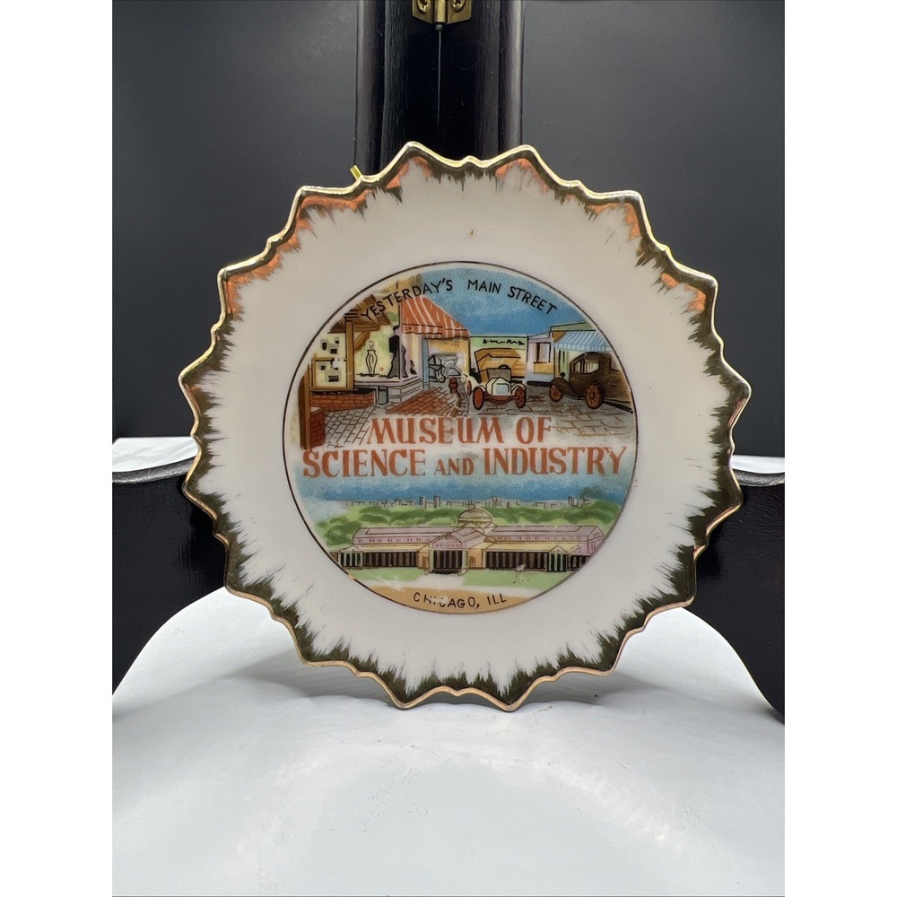 Vtg Victoria Ceramics Chicago Museum Of Science And Industry Souvenir Plate